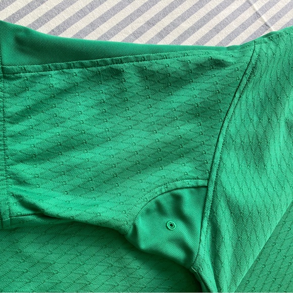 Ahd By Ahead Logo Men's Coolmax Fx Golf Polo Kelly Green Polo Shirt Size Large L - Picture 5 of 7